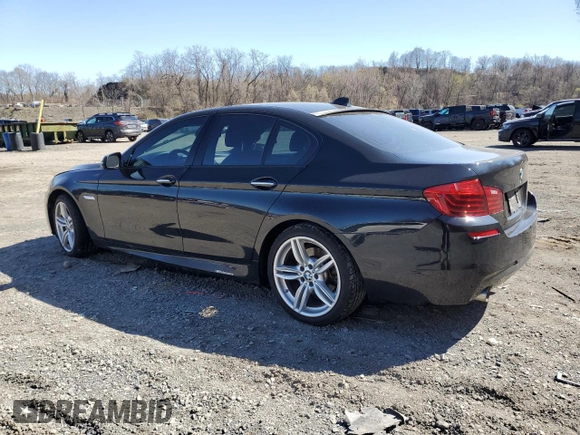 2015 BMW 5 Series 535i xDrive with VIN WBA5B3C55FD545117, listed as a Copart auction lot 51790345 with 86,456 mi miles and Salvage Title. Bid and sale history available at carsss.com. Image 2.