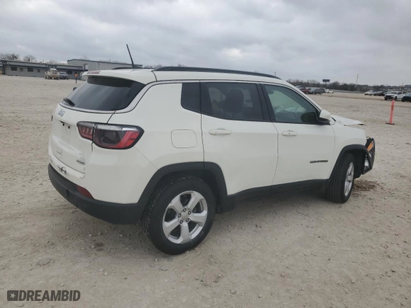 2021 Jeep Compass Latitude with VIN 3C4NJCBB7MT604642, listed as a Copart auction lot 44429255 with 57,403 mi miles and Clean Title. Bid and sale history available at carsss.com. Image 3.