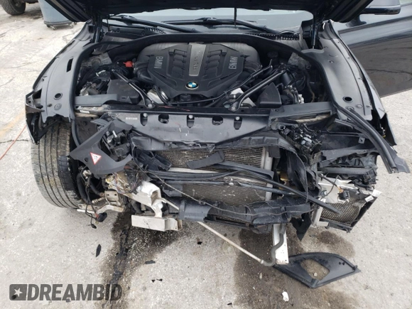 2013 BMW 7 Series 750Li with VIN WBAYE8C5XDD131670, listed as a Copart auction lot 44217435 with 80,122 mi miles and Salvage title. Bid and sale history available at DreamBid. Image 11.