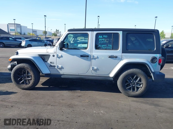 2023 Jeep Wrangler Willys with VIN 1C4HJXDG3PW577807, listed as a IAAI auction lot 42323674 with 28,808 mi miles and . Bid and sale history available at DreamBid. Image 14.