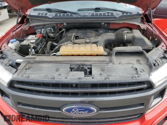 2018 Ford F-150 XL with VIN 1FTEW1CP7JKF70781, listed as a Copart auction lot 50906645 with 154,564 mi miles and Salvage Title. Bid and sale history available at DreamBid. Image 11.