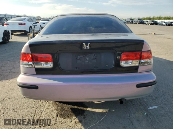 1998 Honda Civic DX with VIN 1HGEJ6127WL054586, listed as a Copart auction lot 48623585 with 328,988 mi miles and Salvage Title. Bid and sale history available at carsss.com. Image 6.