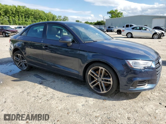 2019 Audi A3 Sedan Premium with VIN WAUAUGFF1KA102138, listed as a Copart auction lot 49698663 with 56,718 mi miles. Bid and sale history available at carsss.com. Image 4.