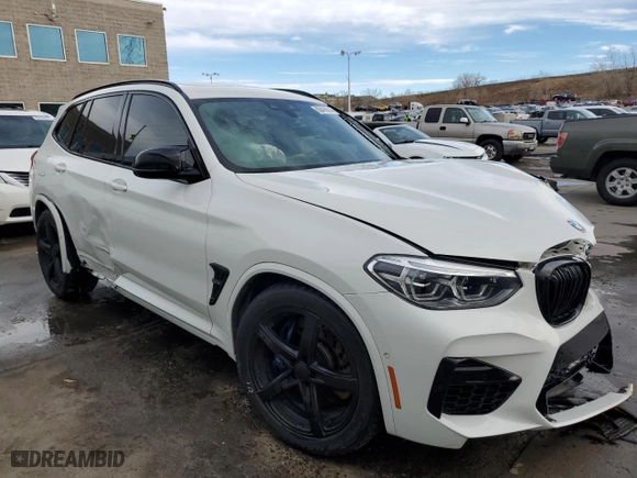 2020 BMW X3 M Competition with VIN 5YMTS0C06L9B27171, listed as a Copart auction lot 86445614 with NaN miles and Salvage Title. Bid and sale history available at carsss.com. Image 4.