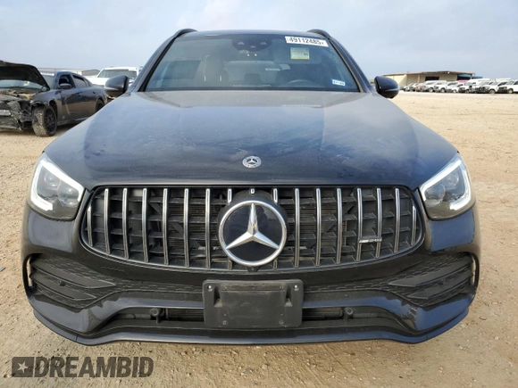 2020 Mercedes-Benz GLC with VIN W1N0G6EB3LF769353, listed as a Copart auction lot 49112485 with 26,326 mi miles and Salvage Title. Bid and sale history available at carsss.com. Image 5.