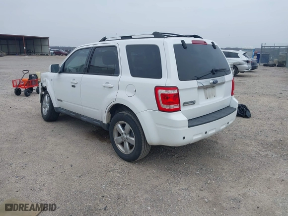 2008 Ford Escape Limited with VIN 1FMCU04168KE51420, listed as a IAAI auction lot 41435393 with 123,005 mi miles. Bid and sale history available at carsss.com. Image 3.