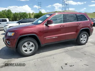 2016 Jeep Grand Cherokee Laredo with VIN 1C4RJFAG8GC413490, listed as a Copart auction lot 62347445 with 104,056 mi miles and Salvage title. Bid and sale history available at DreamBid. Image 1.