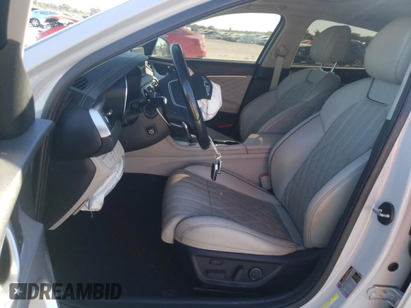 2020 Genesis G70 2.0T with VIN KMTG44LA1LU045400, listed as a Copart auction lot 83072684 with 56,380 mi miles and Non repairable. Bid and sale history available at DreamBid. Image 7.