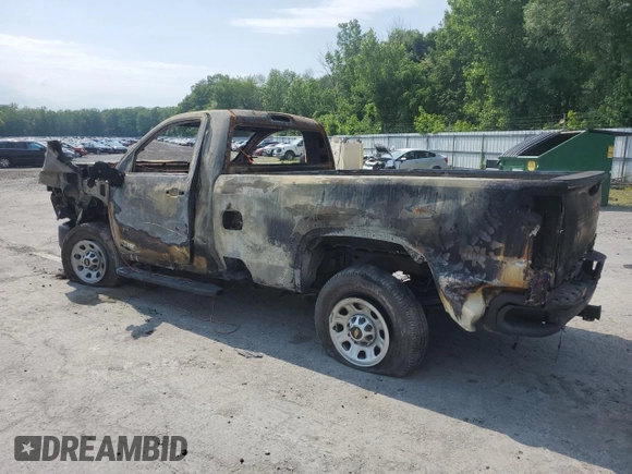2020 Chevrolet Silverado 3500HD Work Truck with VIN 1GC3YSEY0LF252381, listed as a Copart auction lot 58845434 with 0 mi miles and Salvage Title. Bid and sale history available at carsss.com. Image 2.