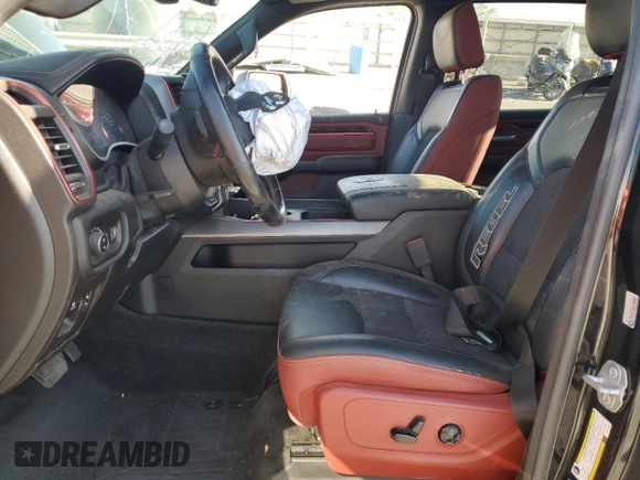 2020 Ram 1500 Rebel with VIN 1C6SRFLT6LN141838, listed as a Copart auction lot 54799315 with 79,654 mi miles and Salvage title. Bid and sale history available at DreamBid. Image 7.