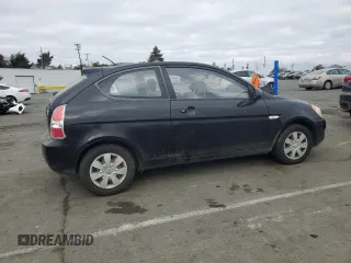 2007 Hyundai Accent GS with VIN KMHCM36C47U039595, listed as a Copart auction lot 43399775 with 107,882 mi miles and Salvage title. Bid and sale history available at DreamBid. Image 3.
