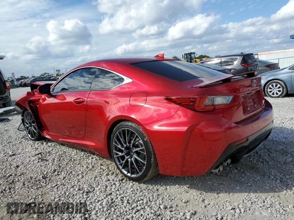 2017 Lexus RC F F z VIN JTHHP5BC8H5006161, wystawiony jako Copart lot #88627715 z przebiegiem 45 235 mil mil oraz Szkoda całkowita • Salvage title. Historia ofert i sprzedaży dostępna na DreamBid. Obrazek 2.