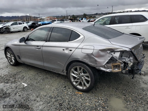 2022 Genesis G70 2.0T with VIN KMTG34TA3NU097004, listed as a Copart auction lot 45057595 with 39,080 mi miles and Salvage Title. Bid and sale history available at carsss.com. Image 2.