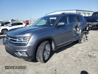 2019 Volkswagen Atlas SEL Premium z VIN 1V2NR2CA9KC532598, wystawiony jako Copart lot #51748725 z przebiegiem 72 159 mil mil oraz Szkoda całkowita • Salvage title. Historia ofert i sprzedaży dostępna na DreamBid. Obrazek 1.
