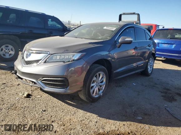 2017 Acura RDX w/Technology Pkg with VIN 5J8TB3H56HL010245, listed as a Copart auction lot 76844684 with 0 mi miles and Salvage Title. Bid and sale history available at carsss.com. Image 1.