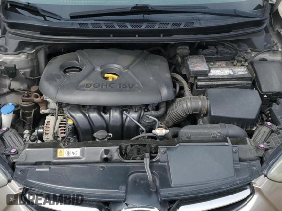 2013 Hyundai Elantra GLS z VIN 5NPDH4AE5DH272290, wystawiony jako Copart lot #53835355 z przebiegiem 137 289 mil mil oraz Szkoda całkowita • Salvage title. Historia ofert i sprzedaży dostępna na DreamBid. Obrazek 11.