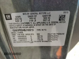 2011 GMC Acadia SLE with VIN 1GKKVPED4BJ160219, listed as a Copart auction lot 42174775 with 165,489 mi miles and Clean Title. Bid and sale history available at carsss.com. Image 13.