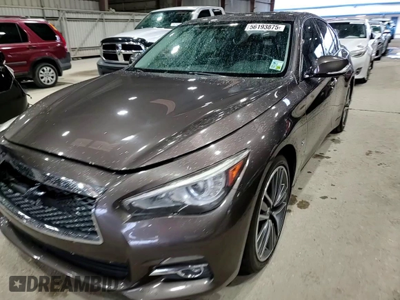 2015 Infiniti Q50 Premium with VIN JN1BV7AP3FM336311, listed as a Copart auction lot 56193875 with 110,984 mi miles and Salvage title. Bid and sale history available at DreamBid. Image 13.