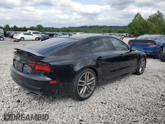 2018 Audi A7 Prestige with VIN WAU23AFC4JN090858, listed as a Copart auction lot 56653384 with 84,583 mi miles and Salvage Title. Bid and sale history available at carsss.com. Image 3.