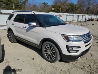 2017 Ford Explorer Platinum with VIN 1FM5K8HT3HGB88122, listed as a Copart auction lot 46646155 with 59,157 mi miles and Salvage Title. Bid and sale history available at carsss.com. Image 4.