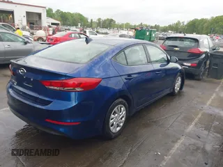 2017 Hyundai Elantra SE with VIN 5NPD74LF9HH179562, listed as a IAAI auction lot 41965114 with 102,984 mi miles and . Bid and sale history available at DreamBid. Image 4.