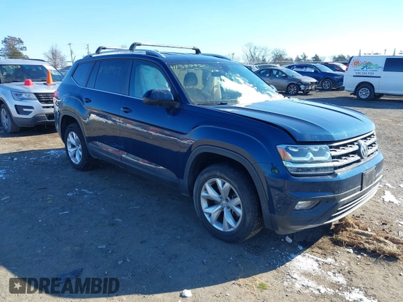 2018 Volkswagen Atlas SE with VIN 1V2DP2CA6JC592774, listed as a IAAI auction lot 41389952 with 58,546 mi miles and . Bid and sale history available at DreamBid. Image 1.