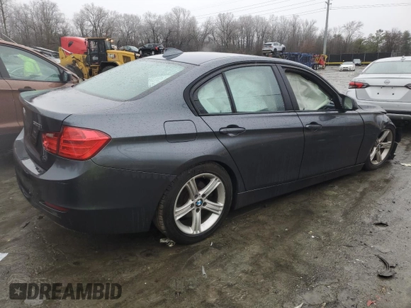 2015 BMW 3 Series 320i with VIN WBA3B1C55FK136932, listed as a Copart auction lot 44278445 with 153,693 mi miles and Salvage Title. Bid and sale history available at carsss.com. Image 3.