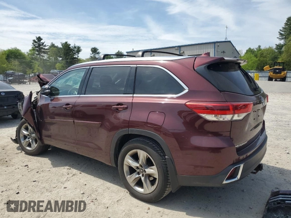 2018 Toyota Highlander Limited with VIN 5TDDZRFH0JS811241, listed as a Copart auction lot 56143515 with Not provided miles and Salvage title. Bid and sale history available at DreamBid. Image 2.