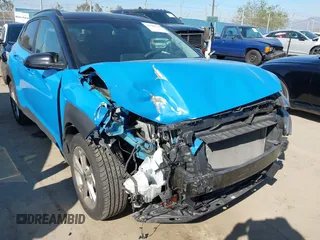 2022 Hyundai Kona SEL with VIN KM8K62AB3NU891349, listed as a IAAI auction lot 41860744 with 22,991 mi miles and . Bid and sale history available at DreamBid. Image 6.
