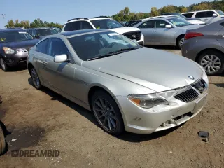 2004 BMW 6 Series 645Ci with VIN WBAEH73464B189718, listed as a Copart auction lot 71392644 with 122,373 mi miles and Salvage Title. Bid and sale history available at carsss.com. Image 4.