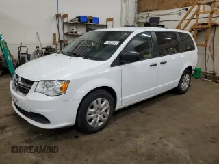 2020 Dodge Grand Caravan SE with VIN 2C4RDGBG0LR196885, listed as a Copart auction lot 43585545 with 124,942 mi miles and Salvage Title. Bid and sale history available at DreamBid. Image 1.