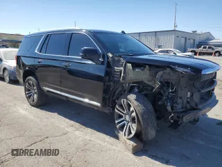 2021 GMC Yukon SLT with VIN 1GKS1BKDXMR119990, listed as a Copart auction lot 74733094 with 73,597 mi miles and Salvage Title. Bid and sale history available at carsss.com. Image 4.