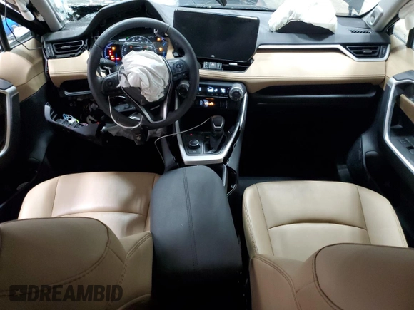 2023 Toyota RAV4 Hybrid XLE Premium with VIN 4T3B6RFV4PU121604, listed as a Copart auction lot 49998145 with 52,573 mi miles and Salvage Title. Bid and sale history available at carsss.com. Image 8.
