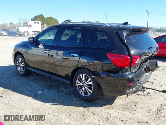 2020 Nissan Pathfinder SL with VIN 5N1DR2CN5LC577504, listed as a IAAI auction lot 41332874 with 82,308 mi miles. Bid and sale history available at carsss.com. Image 3.