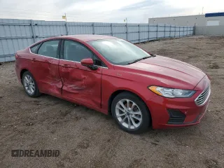 2020 Ford Fusion SE with VIN 3FA6P0HD7LR188068, listed as a Copart auction lot 51223185 with 30,321 mi miles and Salvage Title. Bid and sale history available at carsss.com. Image 4.