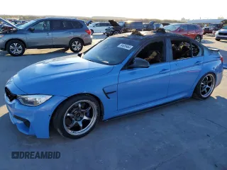 2015 BMW M3 with VIN WBS3C9C53FP804611, listed as a Copart auction lot 84529464 with 0 mi miles and Non Repairable. Bid and sale history available at carsss.com. Image 1.