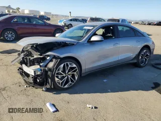 2023 Hyundai IONIQ 6 SEL with VIN KMHM34AC1PA019746, listed as a Copart auction lot 89132855 with 20,260 mi miles and Salvage Title. Bid and sale history available at carsss.com. Image 1.
