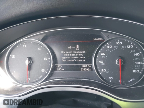 2014 Audi A7 3.0 TDI Premium Plus with VIN WAUWMAFC4EN016831, listed as a IAAI auction lot 41290261 with 234,095 mi miles. Bid and sale history available at carsss.com. Image 7.