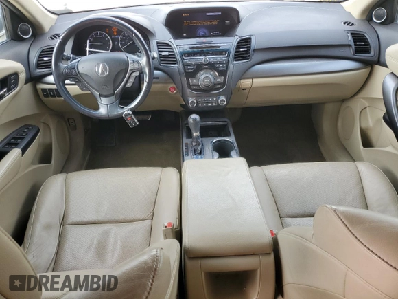 2014 Acura RDX Tech Pkg with VIN 5J8TB3H53EL002695, listed as a Copart auction lot 46033125 with 186,300 mi miles and Salvage Title. Bid and sale history available at carsss.com. Image 8.