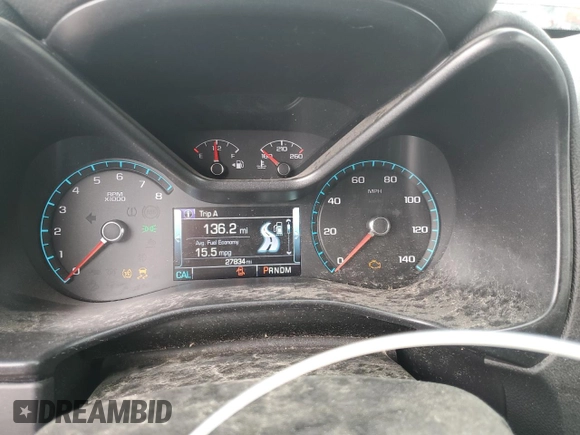 2016 Chevrolet Colorado 4WD LT z VIN 1GCGTCE32G1237765, wystawiony jako Copart lot #53647745 z przebiegiem 27 834 mil mil oraz Nie do naprawy • Non repairable. Historia ofert i sprzedaży dostępna na DreamBid. Obrazek 9.