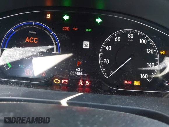 2019 Honda Insight EX with VIN 19XZE4F56KE013817, listed as a IAAI auction lot 41435617 with 57,454 mi miles and . Bid and sale history available at carsss.com. Image 7.
