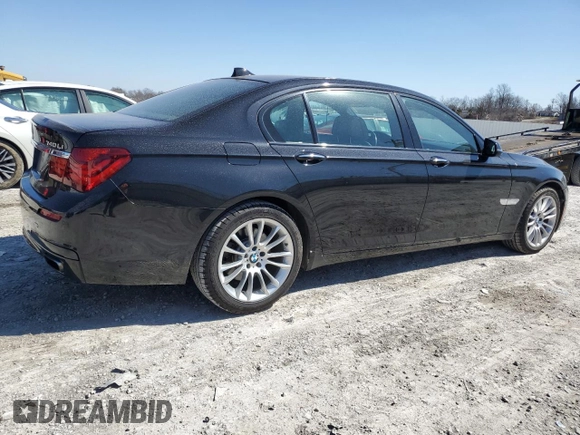 2015 BMW 7 Series 740Li xDrive with VIN WBAYF4C58FD874143, listed as a Copart auction lot 48456145 with 109,610 mi miles and Salvage Title. Bid and sale history available at carsss.com. Image 3.