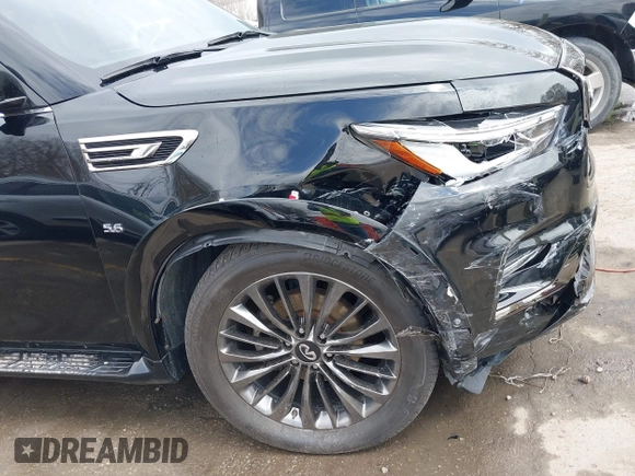 2020 Infiniti QX80 LUXE with VIN JN8AZ2NE8L9251265, listed as a IAAI auction lot 41892787 with 92,297 mi miles. Bid and sale history available at carsss.com. Image 6.