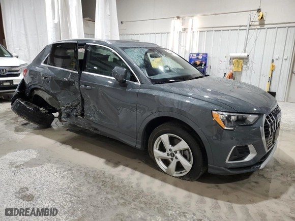 2022 Audi Q3 Premium with VIN WA1AUCF33N1002302, listed as a Copart auction lot 51973985 with 49,886 mi miles and Salvage Title. Bid and sale history available at carsss.com. Image 4.