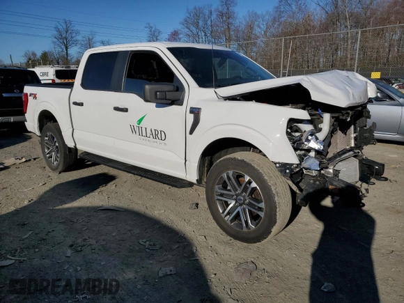 2022 Ford F-150 XL with VIN 1FTFW1E86NFA43114, listed as a Copart auction lot 49615245 with 66,614 mi miles and Salvage Title. Bid and sale history available at carsss.com. Image 4.
