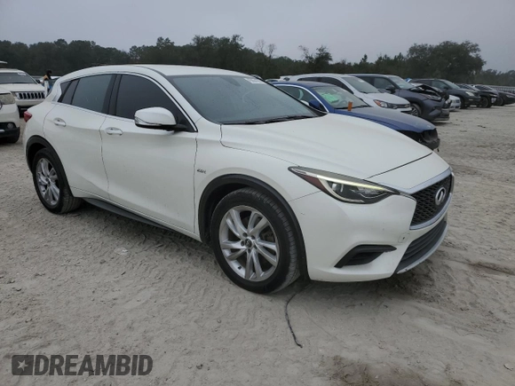 2017 Infiniti QX30 Premium with VIN SJKCH5CP3HA033931, listed as a Copart auction lot 45004155 with 52,892 mi miles and Clean Title. Bid and sale history available at DreamBid. Image 4.