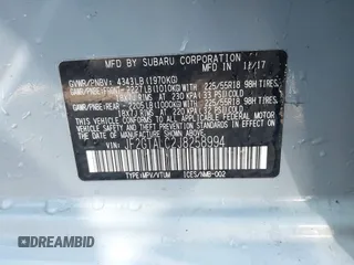 2018 Subaru Crosstrek Limited с VIN JF2GTALC2J8258994, выставлен на аукционе IAAI как лот 41999671 с пробегом 100 760 миль миль и . История ставок и продаж доступна на DreamBid. Изображение 9.