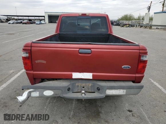2002 Ford Ranger XLT Appearance with VIN 1FTYR44EX2PA16674, listed as a Copart auction lot 76377354 with 164,298 mi miles and Salvage Title. Bid and sale history available at carsss.com. Image 6.