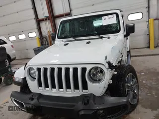 2021 Jeep Wrangler Unlimited Sahara with VIN 1C4HJXEG2MW655357, listed as a IAAI auction lot 41724695 with 37,644 mi miles and . Bid and sale history available at DreamBid. Image 12.