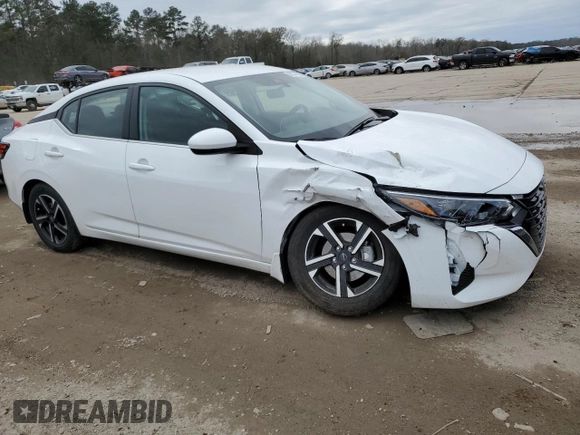 2024 Nissan Sentra SV with VIN 3N1AB8CV3RY381434, listed as a Copart auction lot 88574265 with 5,168 mi miles and Salvage Title. Bid and sale history available at DreamBid. Image 4.